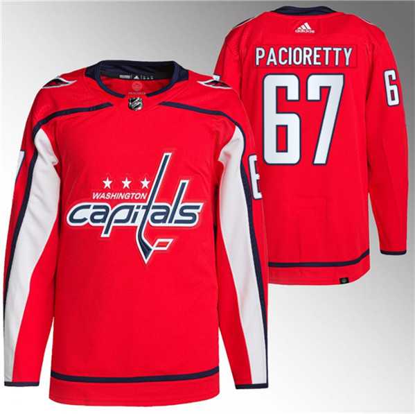 Men%27s Washington Capitals #67 Max Pacioretty Red Stitched Jersey